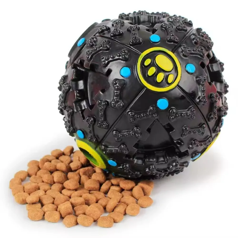 High Quality Dog Chew ball toys meteorite shapes Squeaky Sound Pet Dog Rubber Ball Chew Toys
