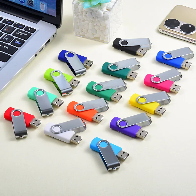 Custom USB Flash Drives  Pen Drive Stick 2GB 4GB 8GB Pendrive Swivel USB Flash Drives Portable business USB memory stick