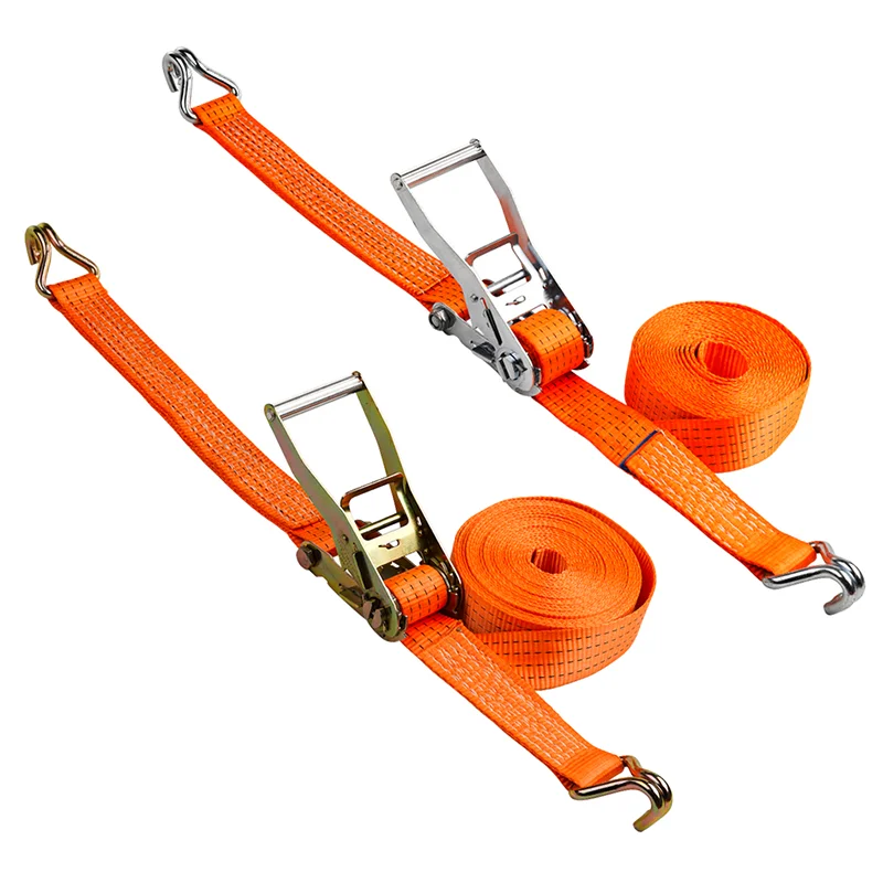 Ratchet Tie Down Strap With Hooks Lashing 2 Inch 5000Kgs Stainless Ratchet  Buckle