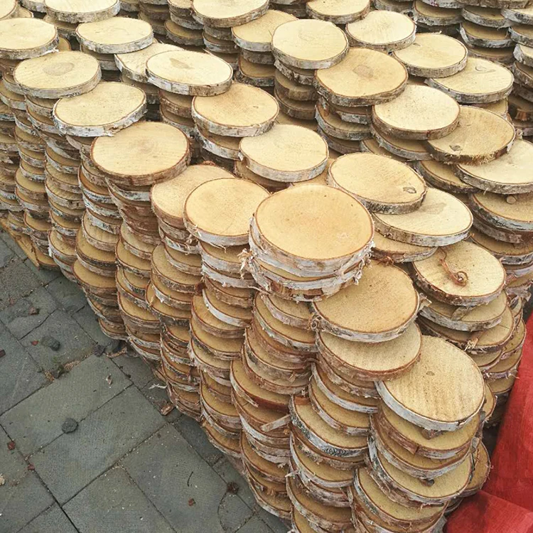 
Arts And Crafts Rustic Wood Log Fir Slices Table Decoration Cake Stand 