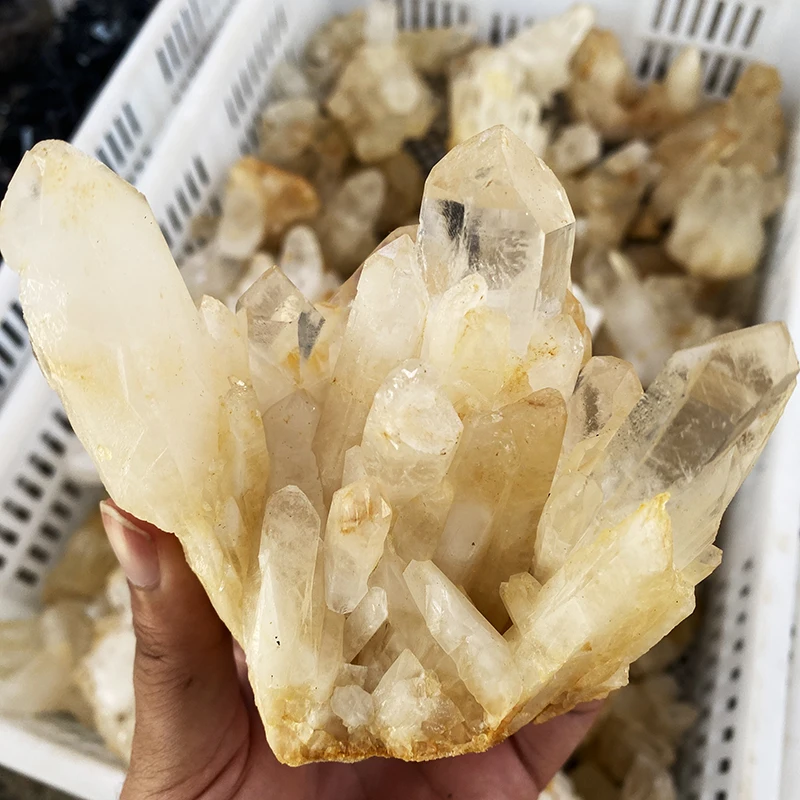 Wholesale natural crystal clusters healing stone Clear quartz crystal cluster For decoration