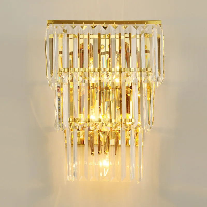 Хрустальные Настенные светильники для чтения в отеле, светодиодные Внутренние Декоративные Современные Настенные светильники для спальни для чтения