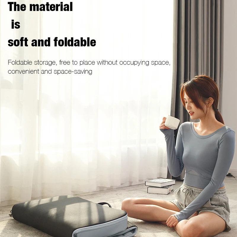 DARIUS Korea Design Full Body Massage Mattress - Electric Foldable Heating Mat with Air Massage and Rollers