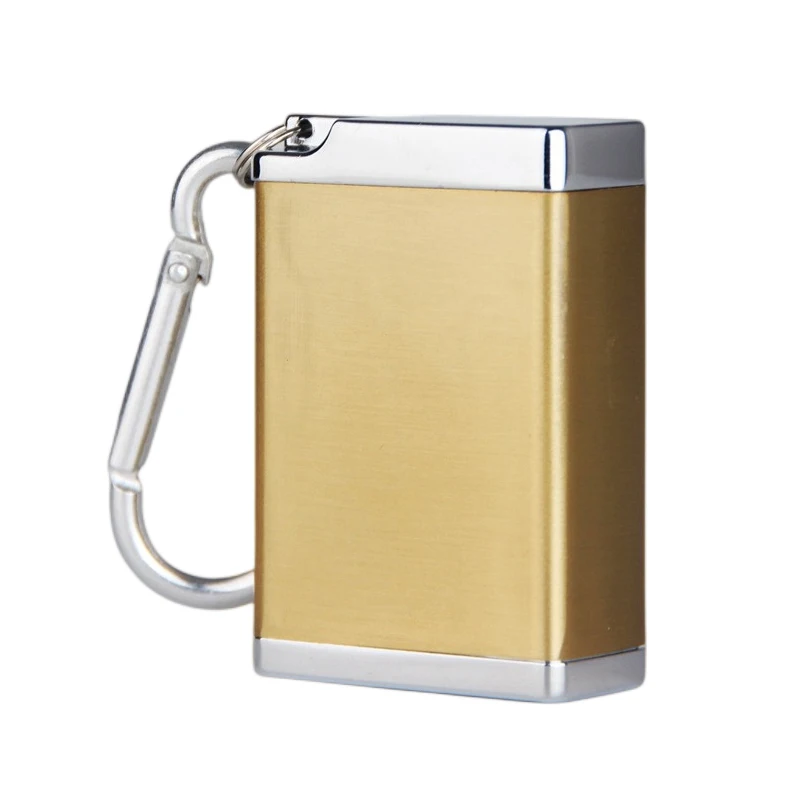 High Quality Custom Logo Portable Metal Keychain Ashtray Eco-friendly Small Pocket Car Ashtray with Lid