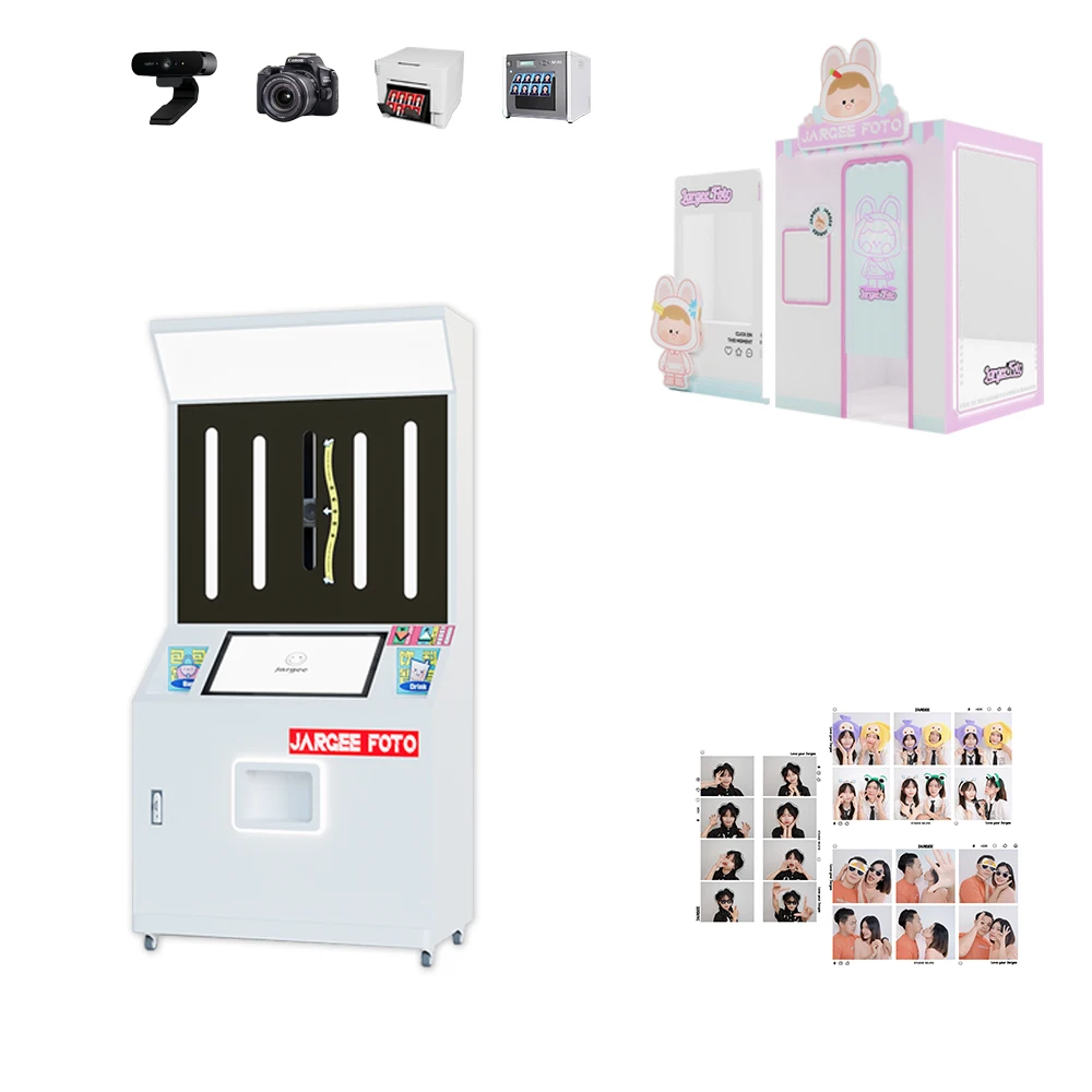 Photo Booth Machine With Printer Fashion Entertainment Machine Mirror For Sale Digital Camera Shooting Photo Booth for Parties