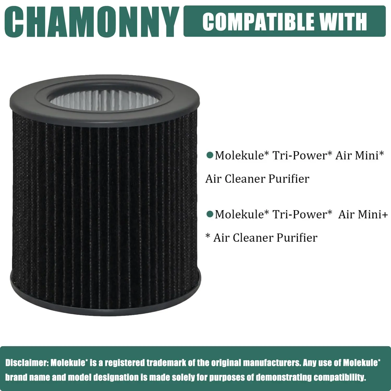 Air Mini PECO-HEPA Tri-Power Filter Replacement Compatible with Molekule PECO-HEPA Tri-Power Air Mini Air Purifier
