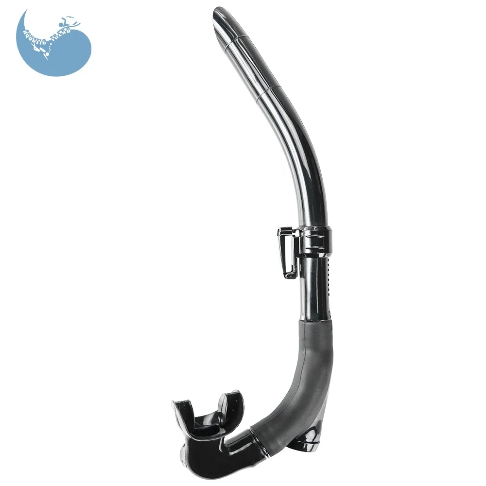 2020 new top quality silicone swim snorkel two purge valves snorkel freediving snorkel