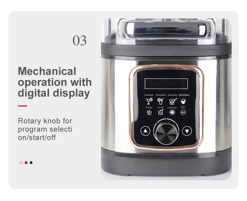 1500W Heavy Duty Industrial Commercial Blender with Sound Cover for Coffee Shops