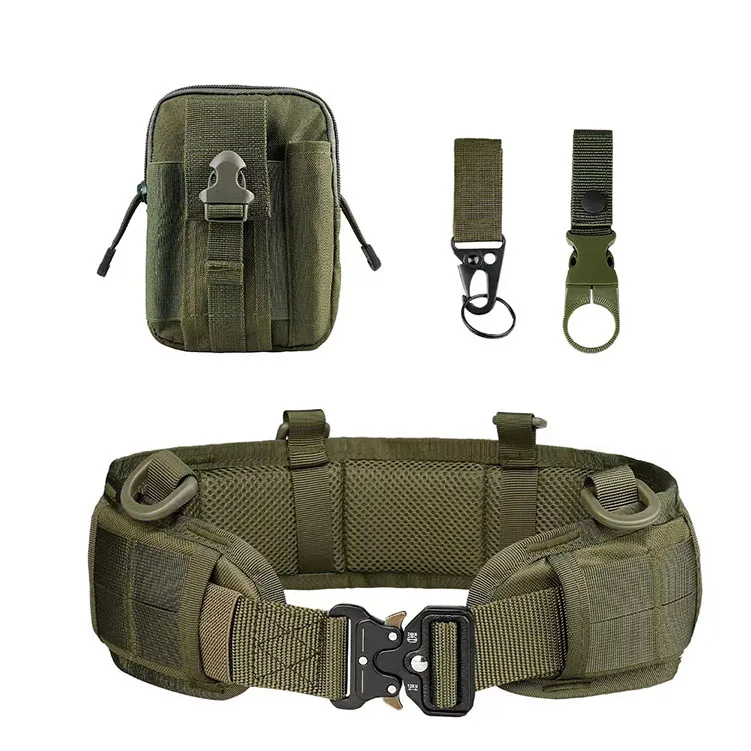 Wholesale Multi-Functional Tactical Belt Sets Quick Release Alloy Buckle Nylon Belt Set