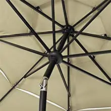 Outdoor Cafe Umbrella Custom Logo Fold Sun Shade Garden Market Golf Parasol Beach Patio Base Umbrellas For Restaurant