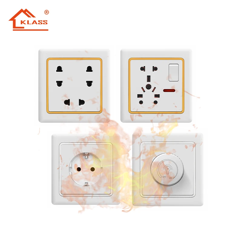 KLASS Interruptor Switches and Socket 86*86mm BS Home Electrical Switch China Factory