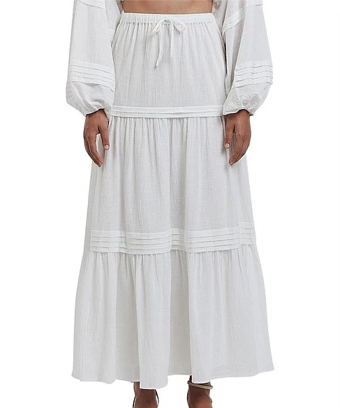 Wholesa Leladies Women Long White Skirt Maxi Skirt Winter Korean Skirt