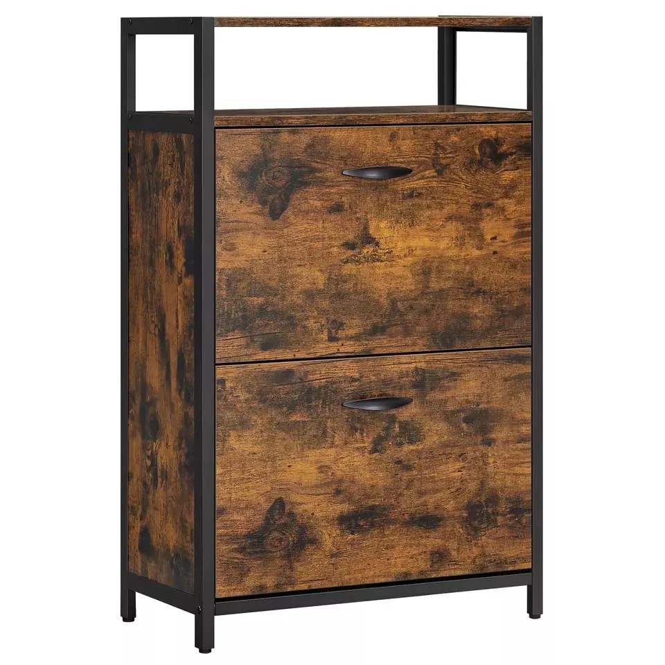 customize simple design 3 layers Shoe Storage Cabinet Living Room Furniture Space Saver Shoe Rack Cabinet