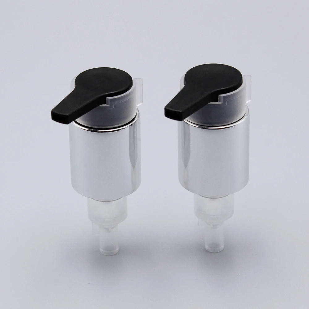 
aluminium closure outside spring lotion pump 