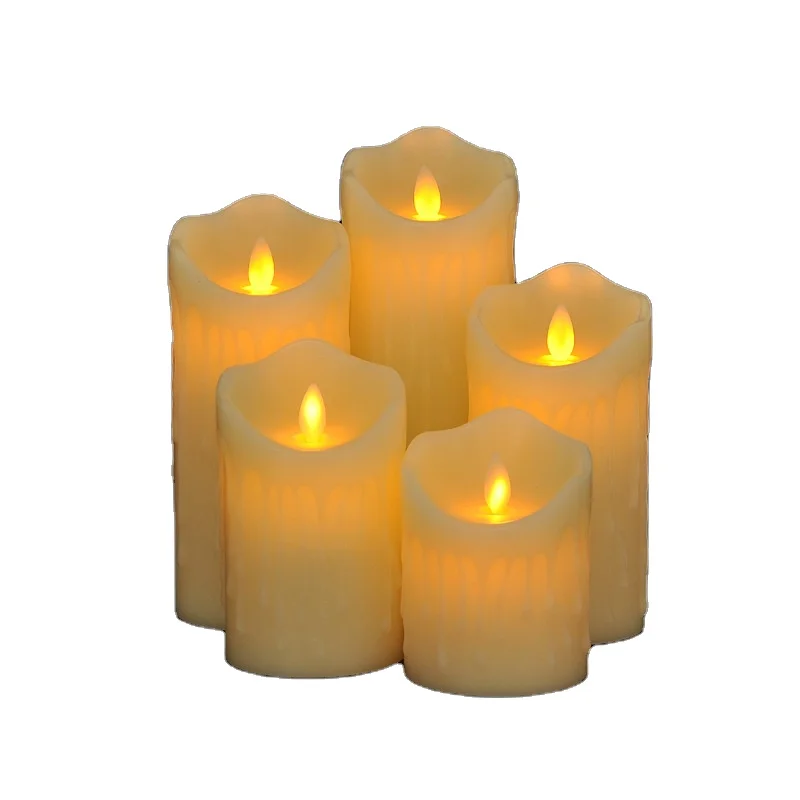 Simulation tears swinging romantic wedding LED electronic candle light home party decoration