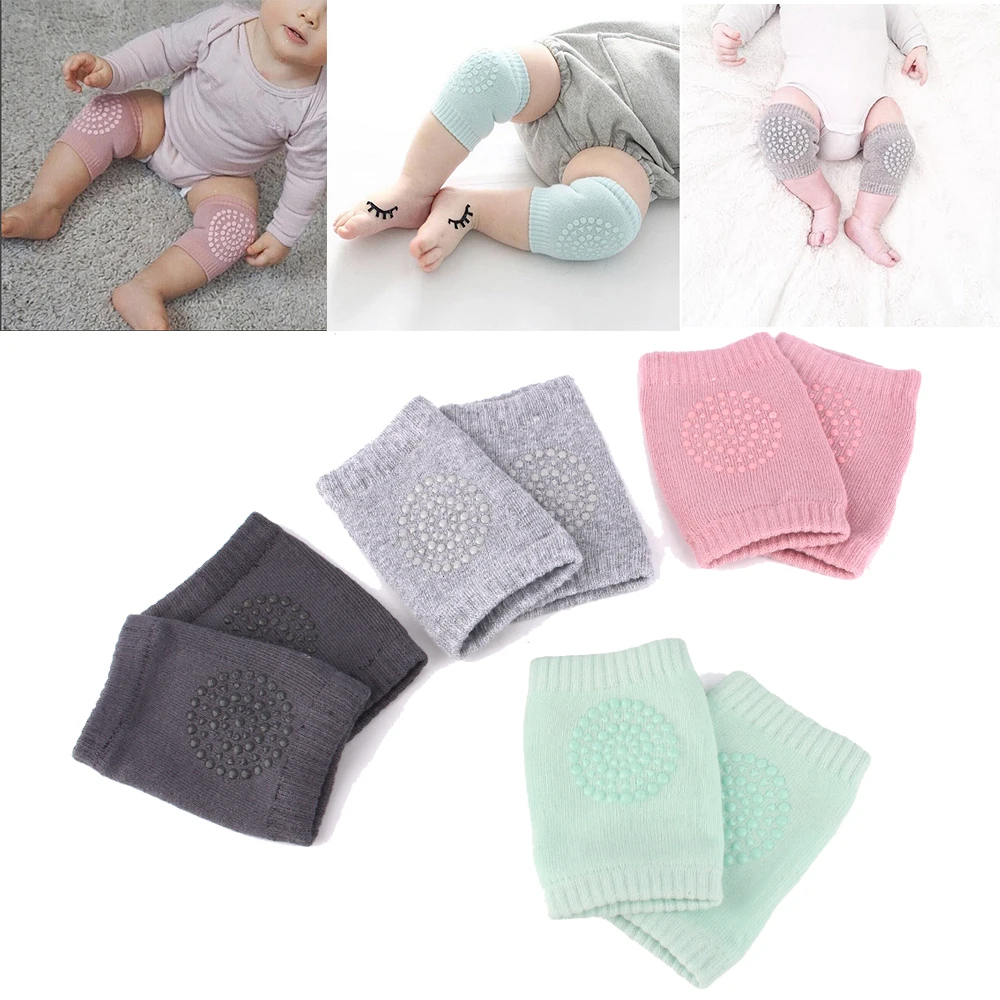 2023 Knitted Anti Slip Baby Knee Pads For Crawling Protective Knee Pads