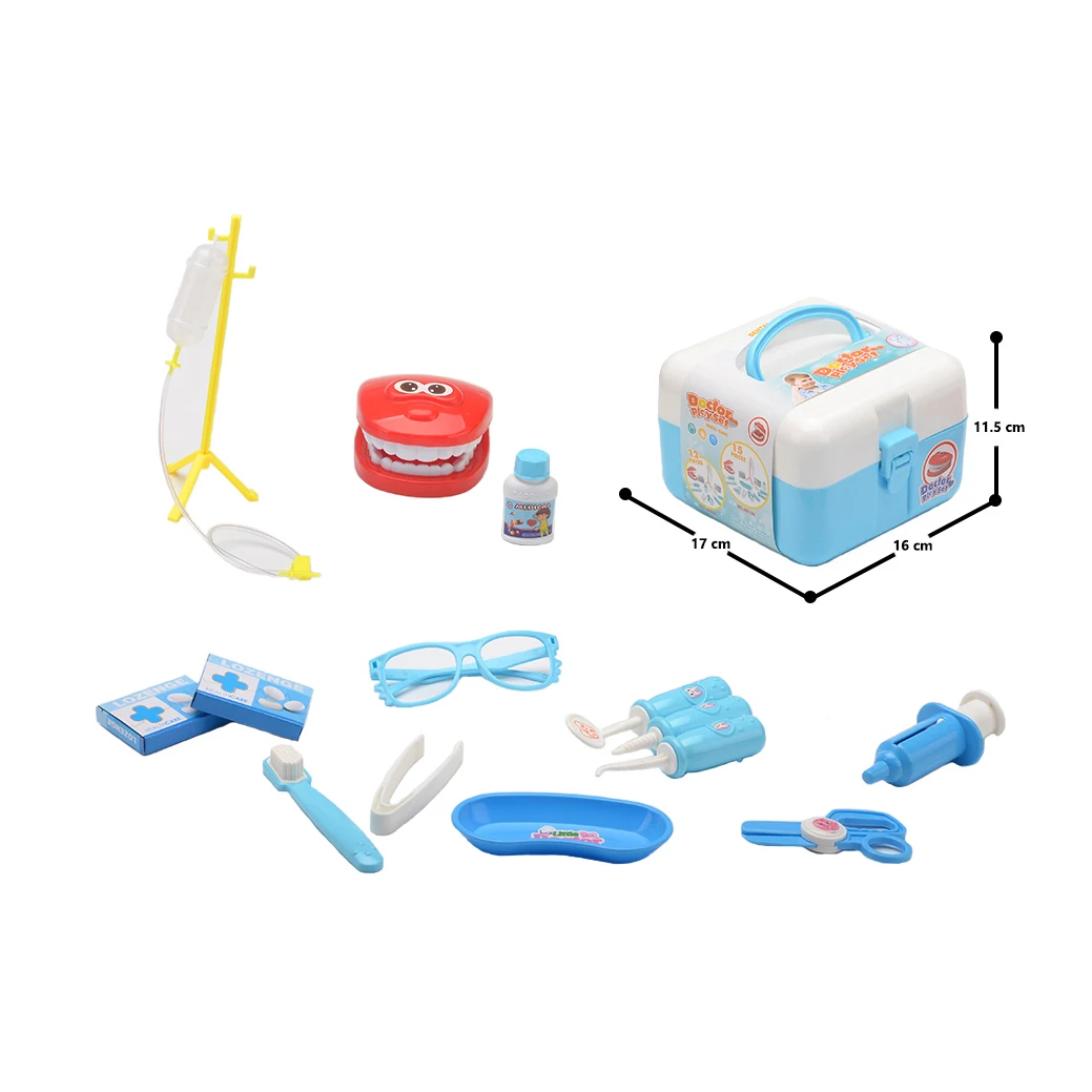 Stem Kids 15pcs doctor set toy pretend play toys numerous accessories interesting doctor toys set