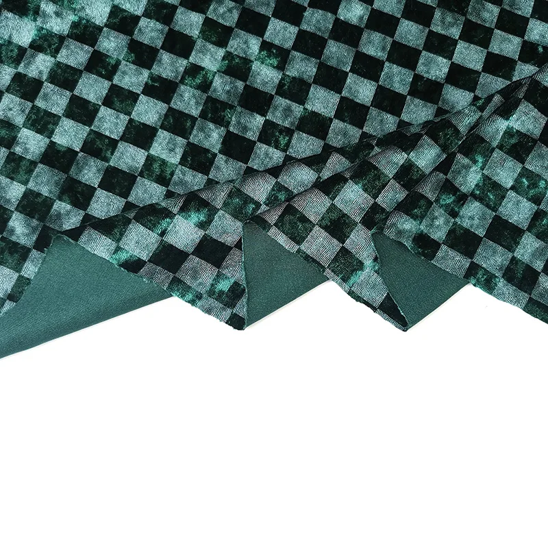 CRUSH VELVET FABRIC ICE VELVET KS KOREAN STRETCH FOIL PRINT VELOUR WARP KNITTING KOREA POLYESTER SPANDEX FOR DRESS INDIA