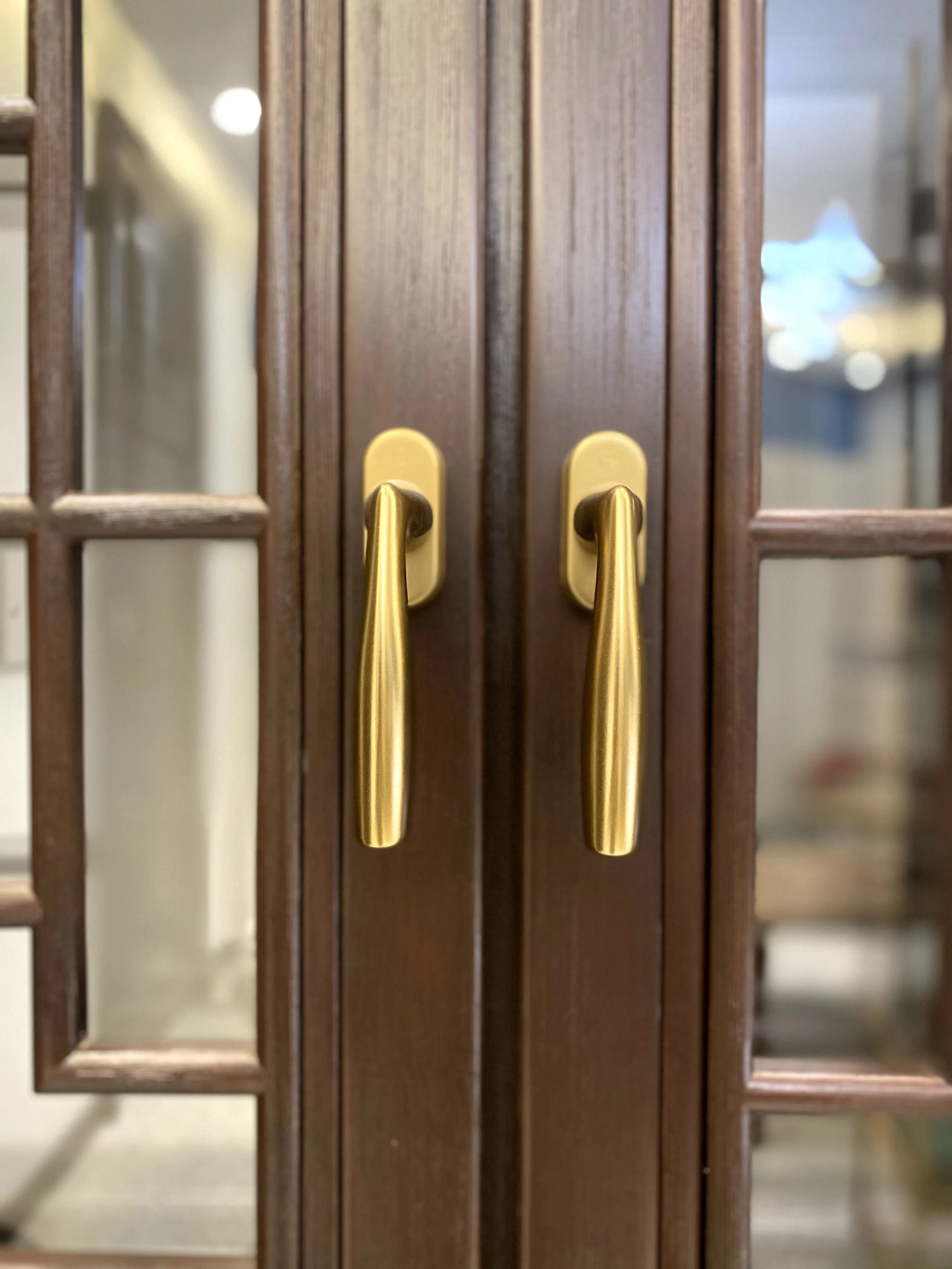 Chinese Style Tilt And Turn Aluminum Clad Solid Pine Aluminium Wood Windows
