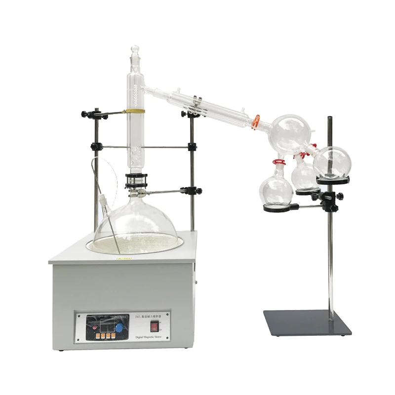 High-end model short path distillation with external terpenes condenser