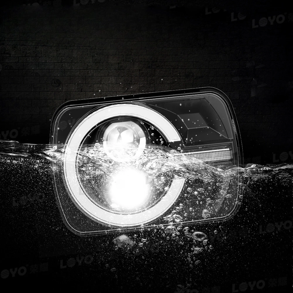 5X7 6X7 Inch Truck Front Modified Lamp Square Light Car LED Headlight For JEEP Wrangler