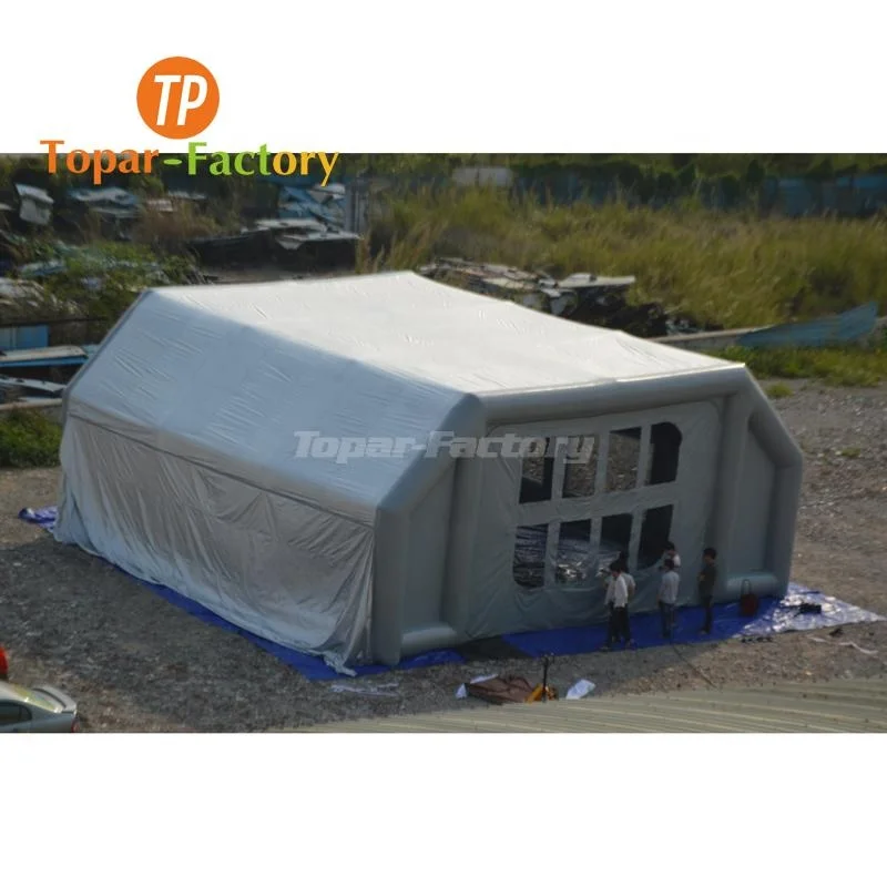 TOPAR Cheap Prices Blow Up Temporary Paint Spray Booth With Blowers Car Painting