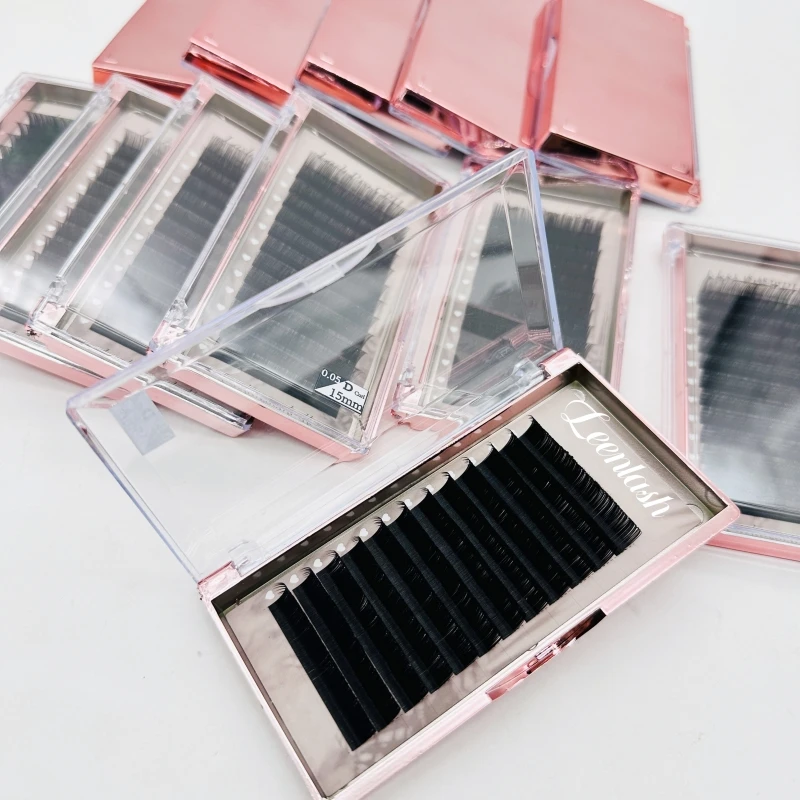 Free sample volume Eyelash Extension tray Cashmere lash extension dark matte black Volume eyelash Extensions