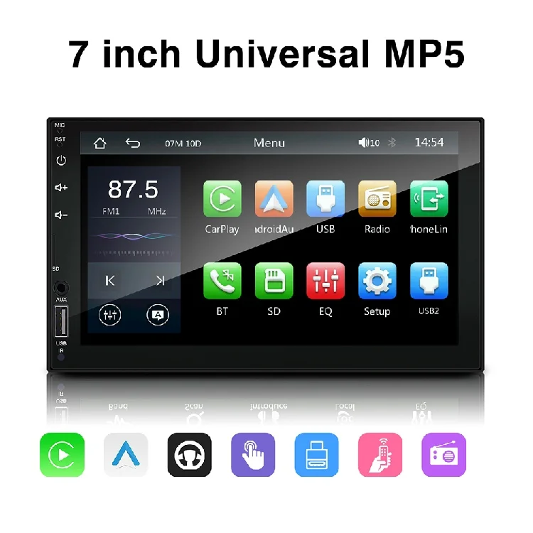 Universal 1 Din 2 Din Ips Touch Screen Android Car DVD Radio Android Mp5 Player Gps Wifi Rear Camera