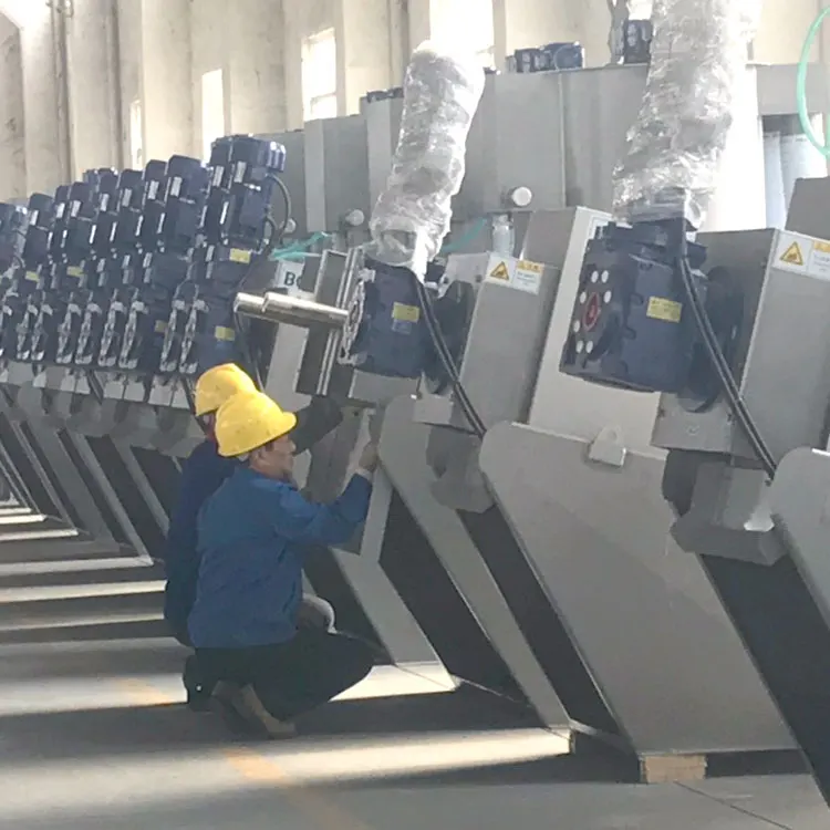 Установка для окрашивания воды вращающийся винтовой пресс фильтрации осадка