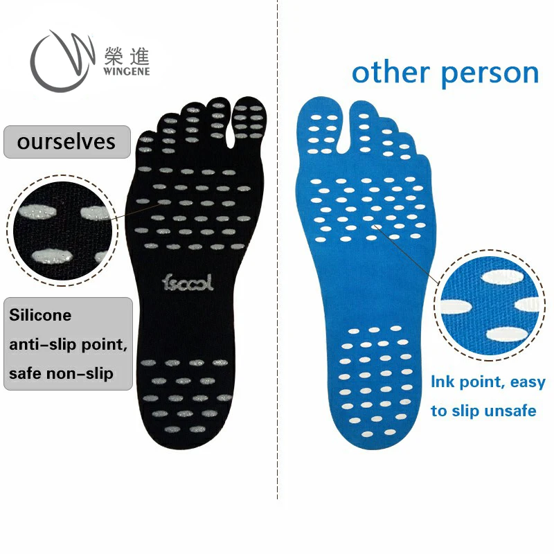 New Trending Barefoot Feet Stickers Soles, Barefoot Adhesive Water Shoes Foot Pad, Stick-on Insoles