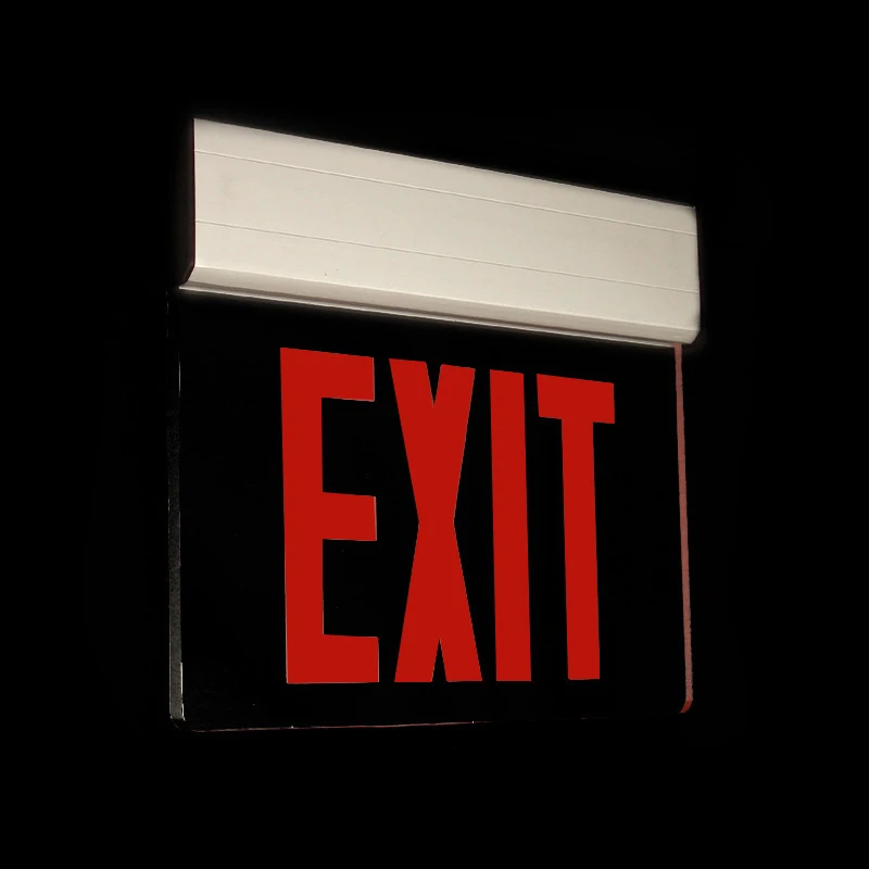 Emergency Fire Exit Light Box Emergency Exit Evacuation Instruction Can Be Customized Red And Green