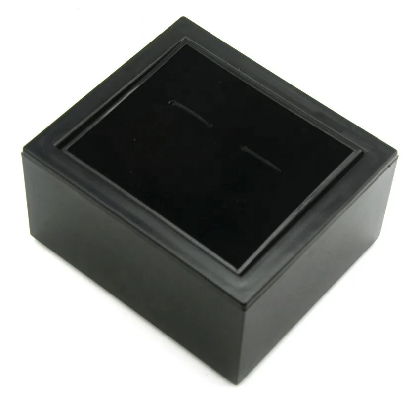 High quality new design durable turn boxes for cuff link lot stock rotating cufflink box