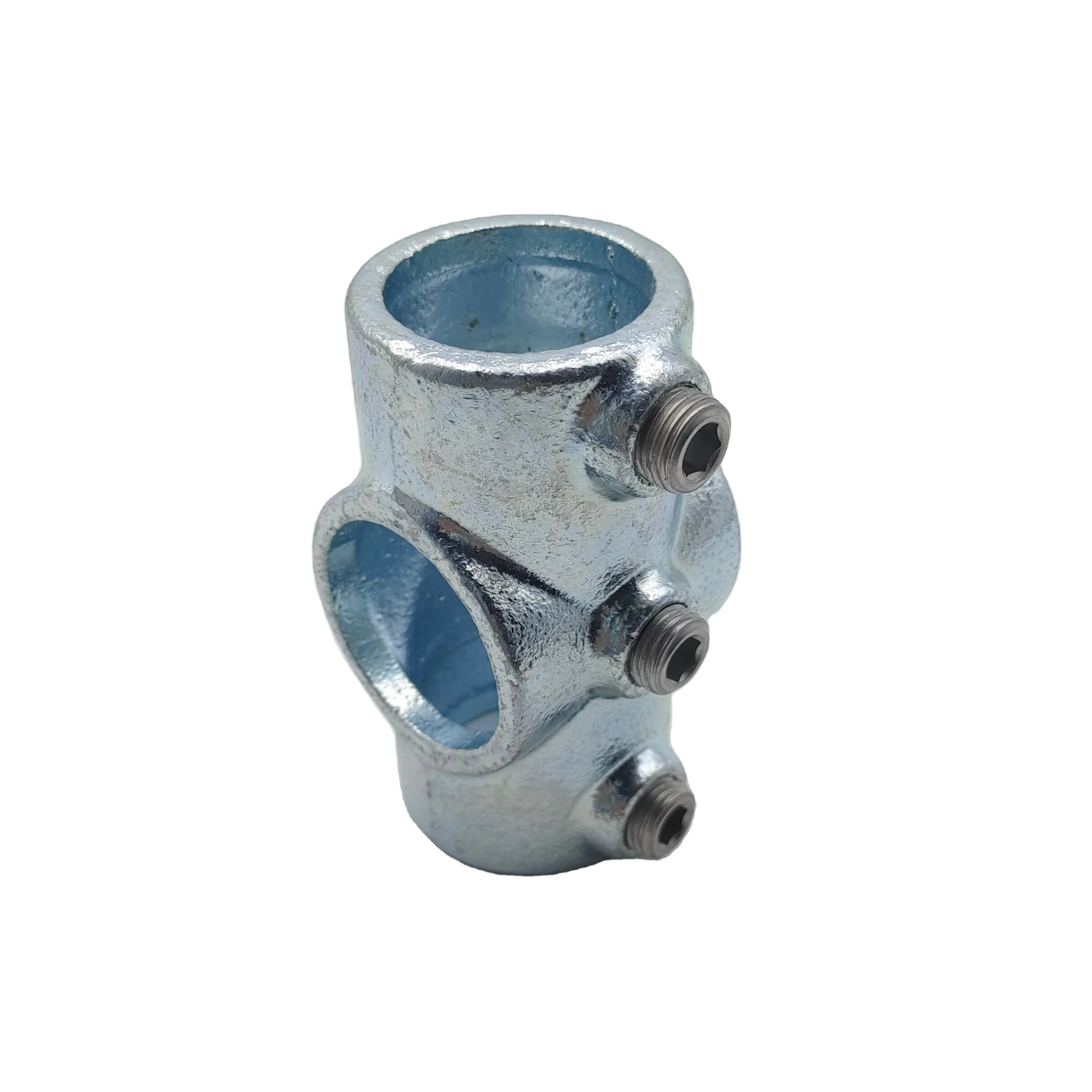 A119 C 42.4mm Galvanised Pipe Handrail Connectors Sleeve Joint Structure Pipe key Clamps