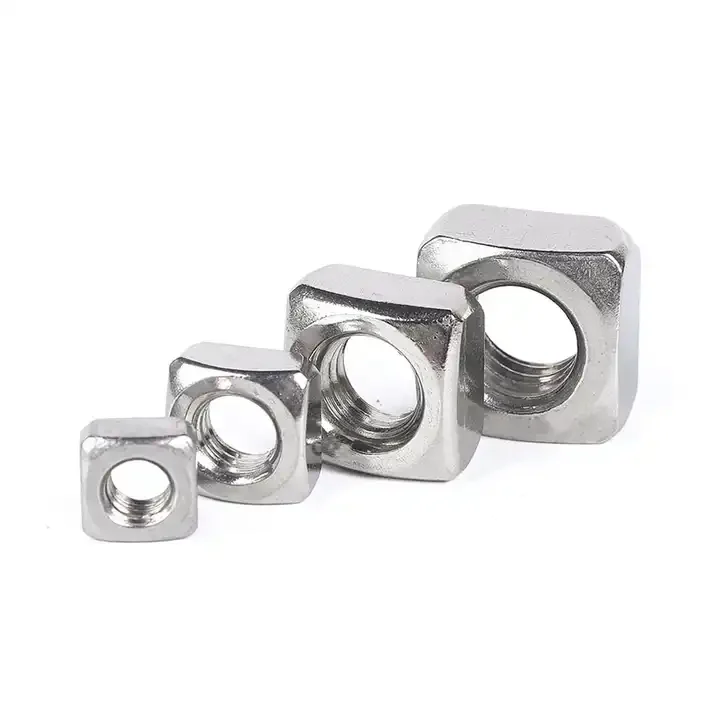 OEM Custom Zinc Plated Carbon Steel Nuts Square M4 M5 M6 M8 Stainless Steel Flat Rectangle Nut
