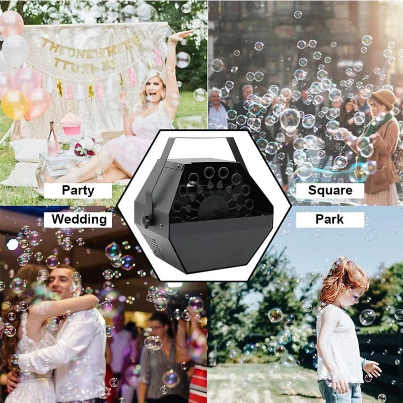 Factory Price Automatic Bubbles Maker For Wedding Party Bubble Maker Machine Manual Or Remote Control