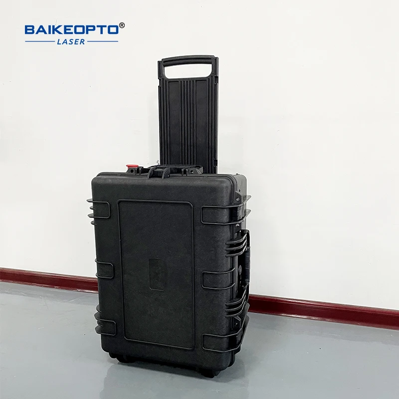 Mobile Trolley Case Rust Removal Surface 100W Laser Cleaning Machine for Metal/Oxide/Painting Lazer Derusting