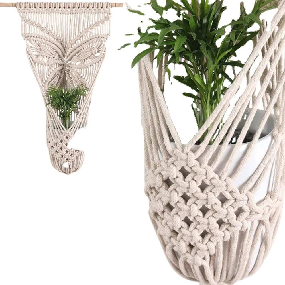 nature 100% cotton plant hanging white for home decors