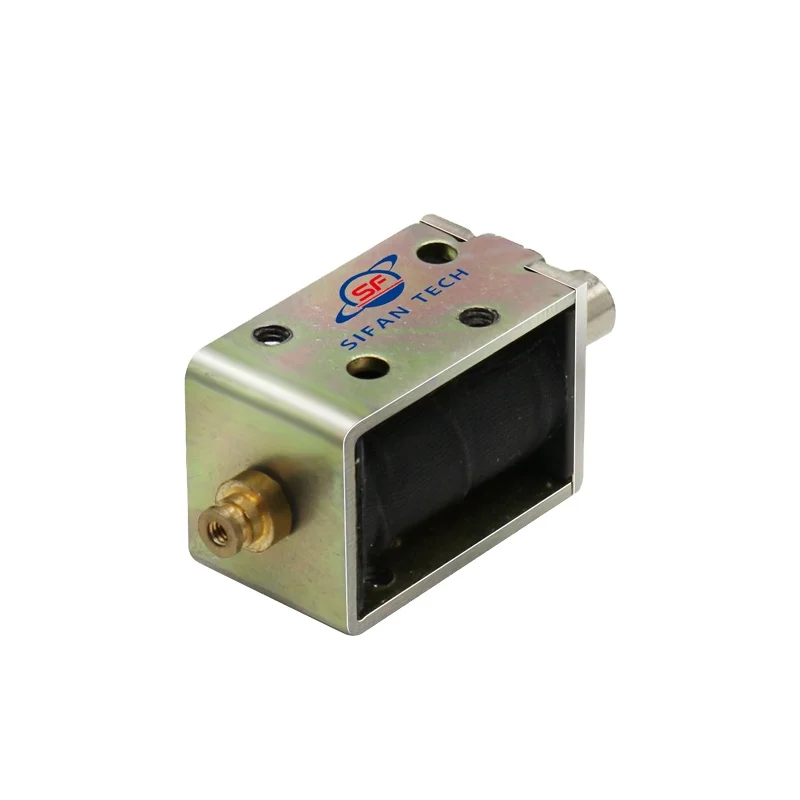 solenoids long stroke solenoid push ac heavy duty magnetic push latch solenoid for cabinets DC 24 V  Mini electromagnet