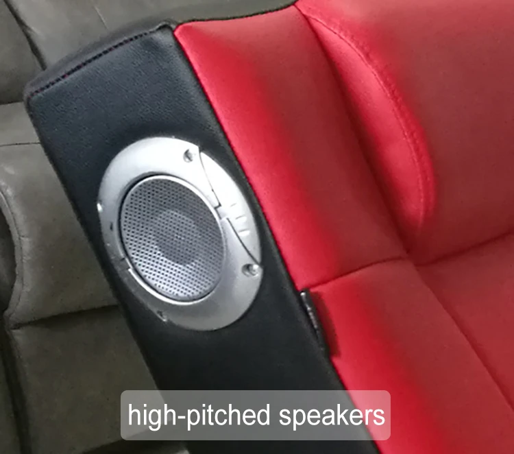 Red Colour Cheap Price Racing Rocker Foldable Gaming Chair With Bass Speaker