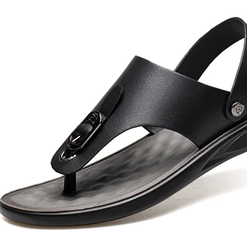 
Man Slippers Fashion Outdoor Shoes 2021 Cheap Custom Brand Sandals Breathable Casual Shoe High Quality Leather JDD-56325 