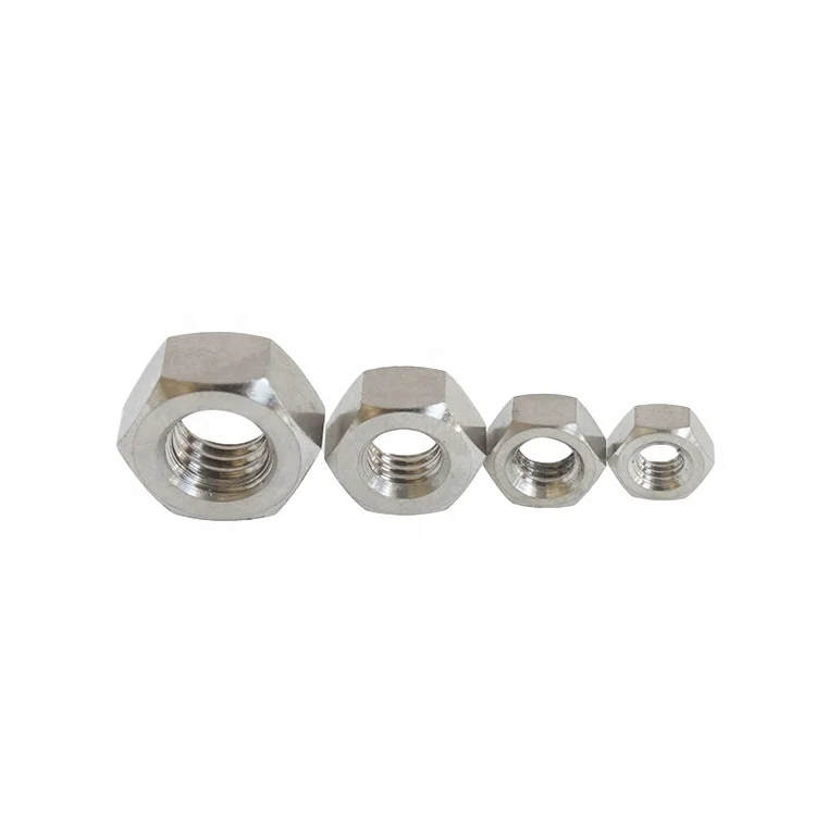Corrosion resistant DIN934 M4 M5 M6 hex hexagon nuts titanium Gr5 Ti-6al-4v titanium nuts