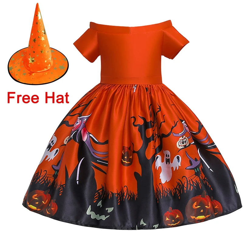 MQATZ Best Selling Halloween Cosplay Costume Applique Kids Party Dress For 2-8y Girl wear