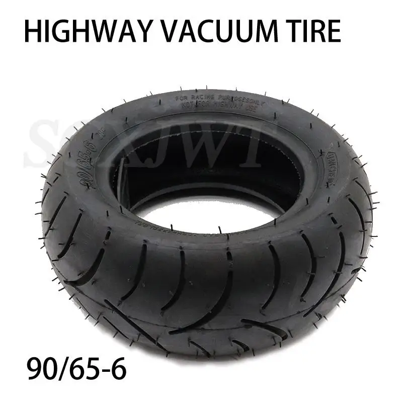 10 inch 90/65-6 Vacuum Tire for Electric Scooter Parts Thickening Tubeless Tyre Universal Explosion-proof Tyre