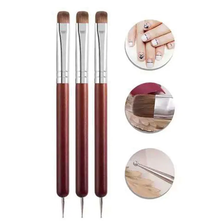 Design Nail Art Brush French & Art High-end Sable Acrylic Kolinsky Hair 12# 14# 16#