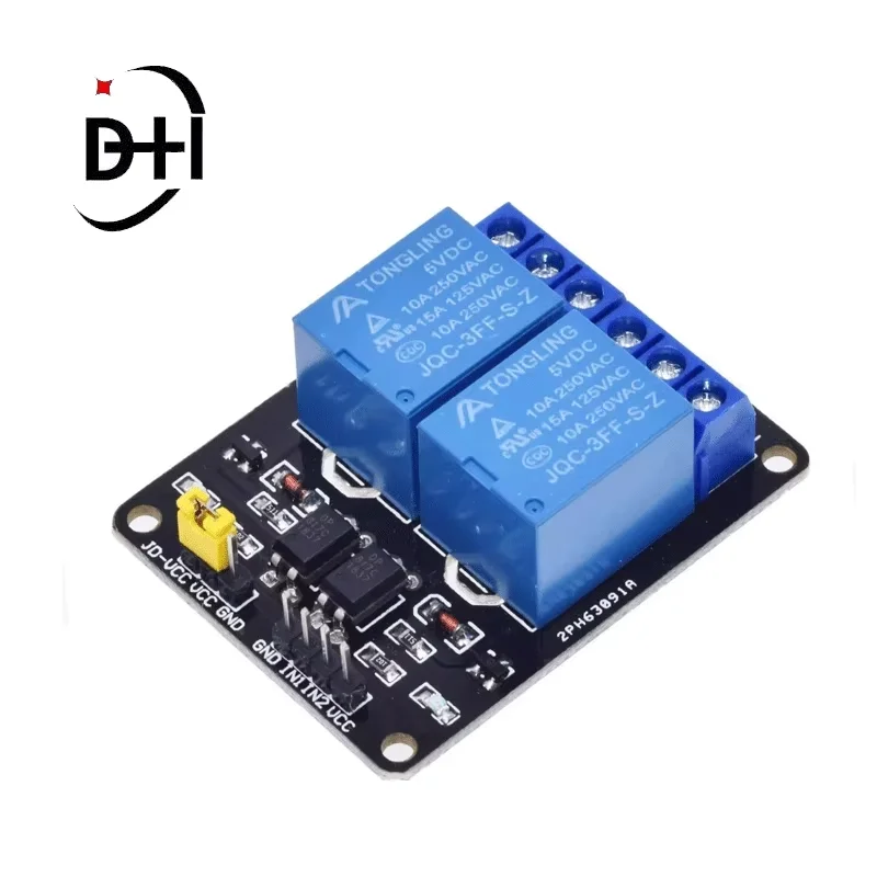 2-канальный релейный модуль для Arduino ARM PIC AVR DSP Electronic 5V 10A