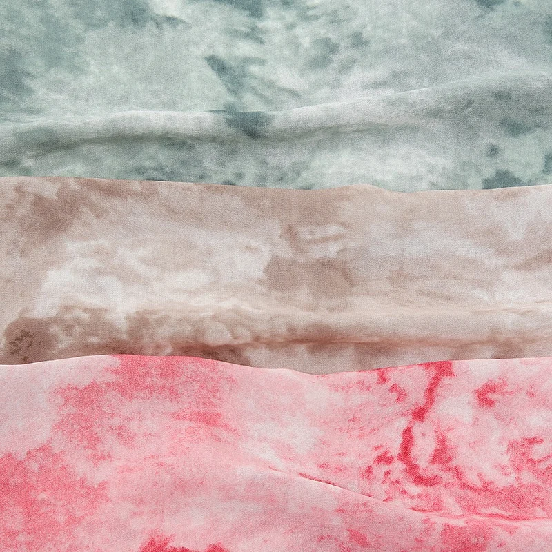 2021 New Modest Fashion Tie-dye Chiffon Hijabs Islamic Headscarf Long Shawl Stoles Dubai Muslim Scarf For Women