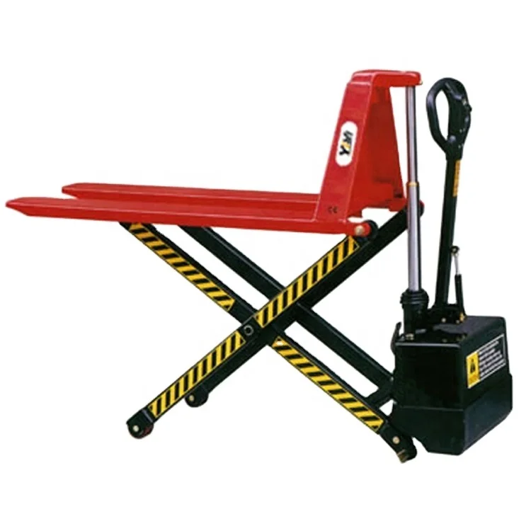 Top Quality 1t 680mm Overall Width High Lift Scissor Electric Hand Pallet Truck