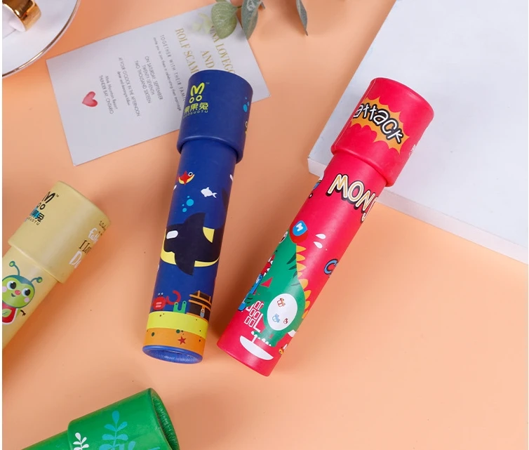 Colorful Kaleidoscope Classic Nostalgic Kaleidoscope Toy Real Scene for Kids Adults