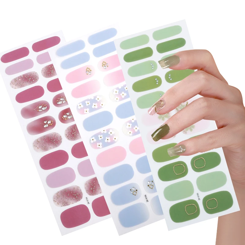 Factory sell Nail Polish Wraps Strips For Nail Beauty DIY Type Nail Decal Stickers