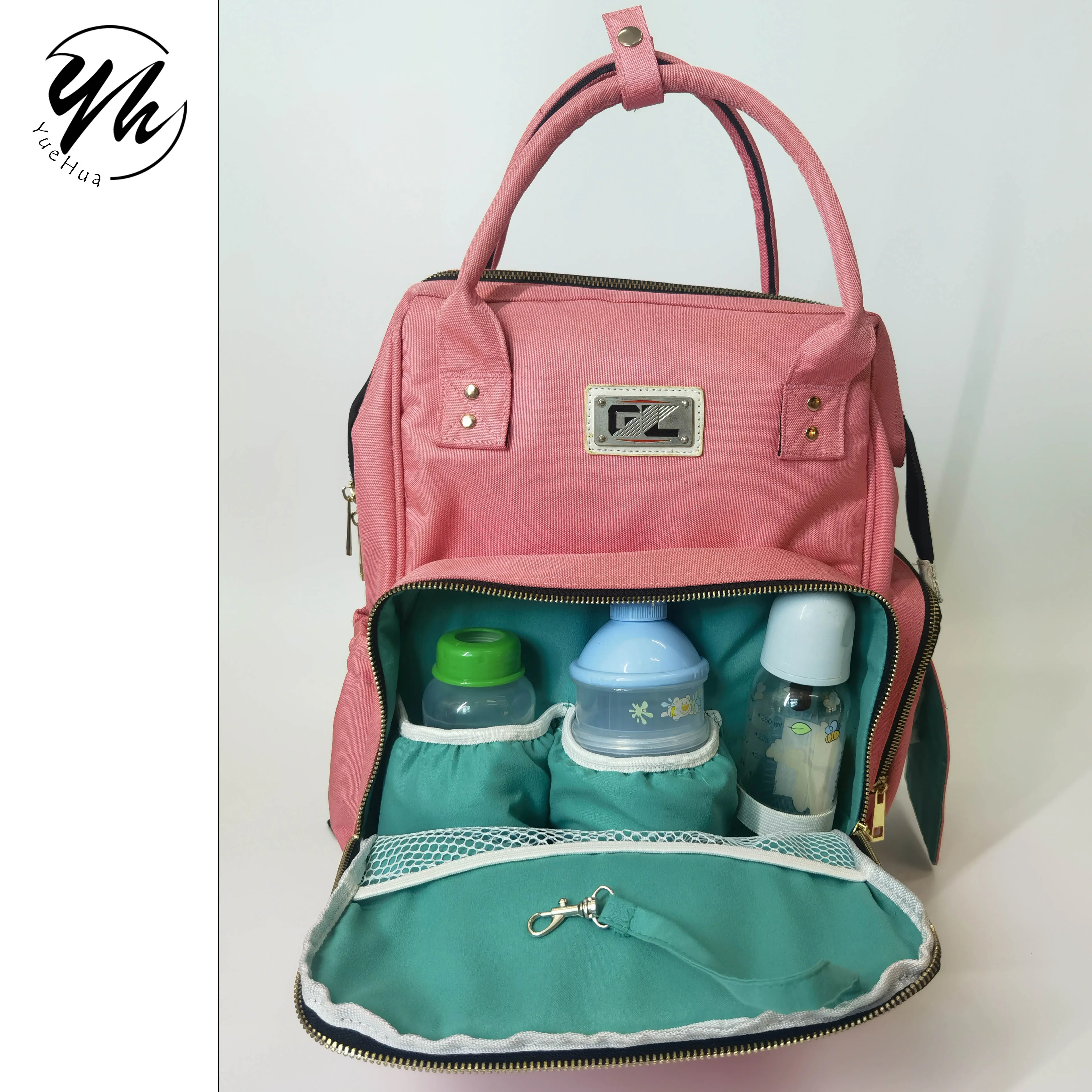 2021 Manufacturer diaper backpack Carry all custom logo nursing bag Portable mother and daddy bag